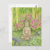 Briefkaart Boeddha Statue (Voorkant / Achterkant)