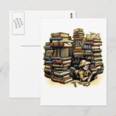 Briefkaart boekarcheoloog (Voorkant / Achterkant)