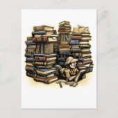 Briefkaart boekarcheoloog (Voorkant)