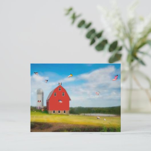 Briefkaart Boerderij (Staand voorkant)