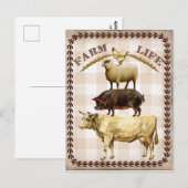 briefkaart boerderij (Voorkant / Achterkant)