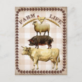  briefkaart boerderij (Voorkant)