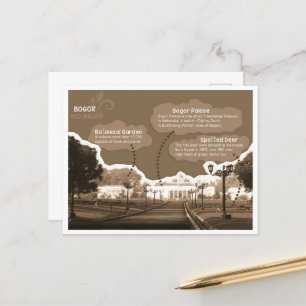 Briefkaart Bogor Palace Indonesië