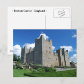 Briefkaart Bolton Castle (Voorkant / Achterkant)
