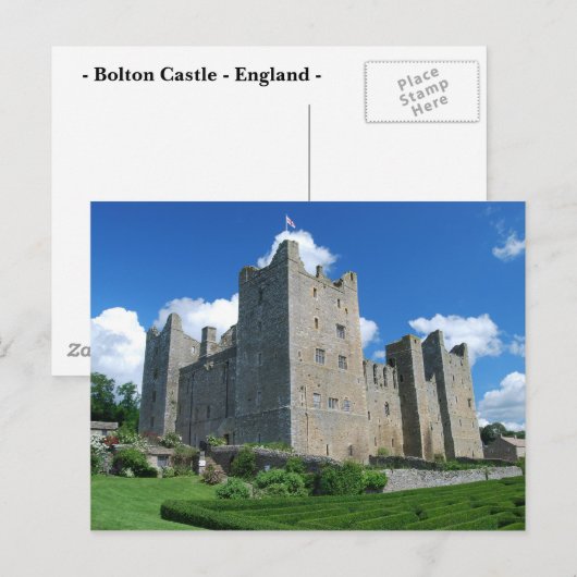 Briefkaart Bolton Castle (Voorkant / Achterkant)