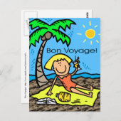 Briefkaart: Bon Voyage Briefkaart (Voorkant / Achterkant)