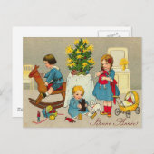 briefkaart "Bonne Annee" (Voorkant / Achterkant)