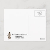 briefkaart bookstore pieping west virginia (Achterkant)