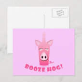 BRIEFKAART BOOZE HOG (Voorkant / Achterkant)