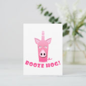 BRIEFKAART BOOZE HOG (Staand voorkant)