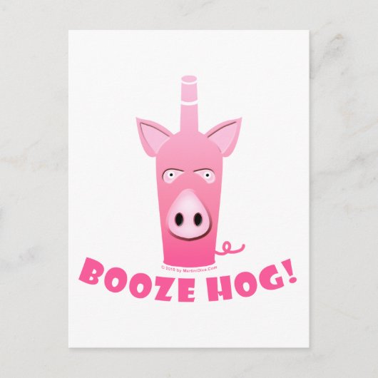 BRIEFKAART BOOZE HOG (Voorkant)