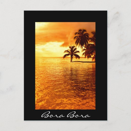 Briefkaart Bora Bora (Voorkant)