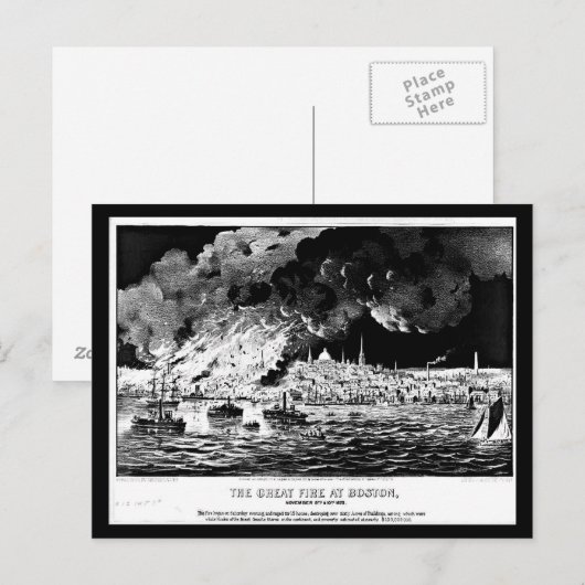 Briefkaart- Boston Art-14 Briefkaart (Voorkant / Achterkant)