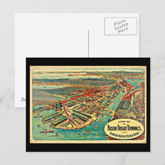 Briefkaart- Boston Art-24 Briefkaart (Voorkant / Achterkant)