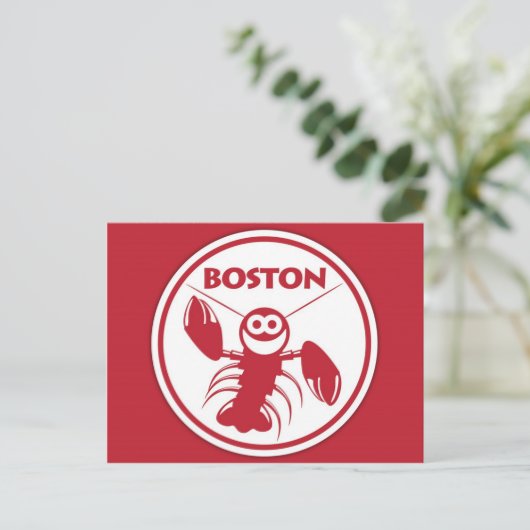 Briefkaart Boston Lobster (Staand voorkant)