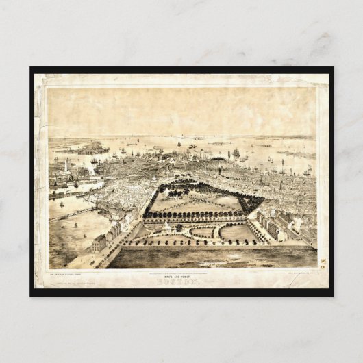 Briefkaart- Boston Maps-27 Briefkaart (Voorkant)