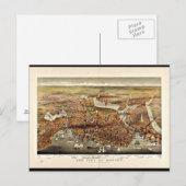 Briefkaart- Boston Maps-7 Briefkaart (Voorkant / Achterkant)