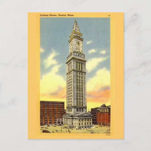 Briefkaart, Boston, Massachusetts Briefkaart (Voorkant)