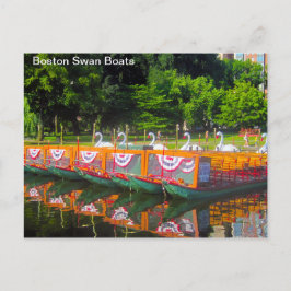 Briefkaart Boston Swan Boats