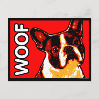 Briefkaart Boston Terrier