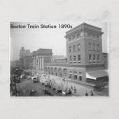 briefkaart "Boston Train Station 1890" (Voorkant)