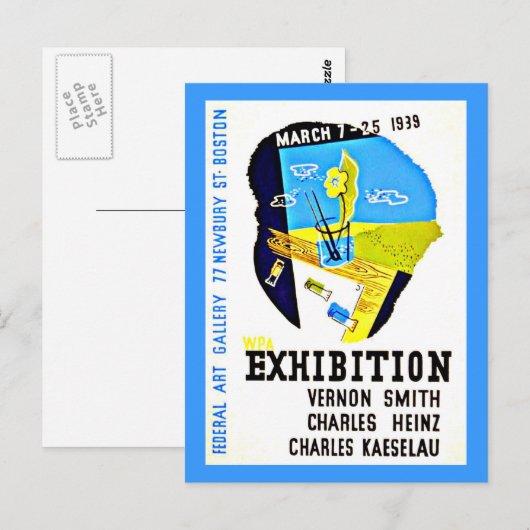 Briefkaart-Boston WPA Posters-20 Briefkaart (Voorkant / Achterkant)