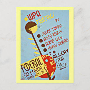 Briefkaart-Boston WPA Posters-5 Briefkaart