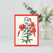 Briefkaart-Botanicals-Pierre Joseph Redoute 4 Briefkaart (Staand voorkant)