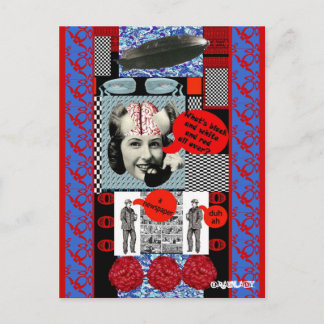Briefkaart BRAINLADY