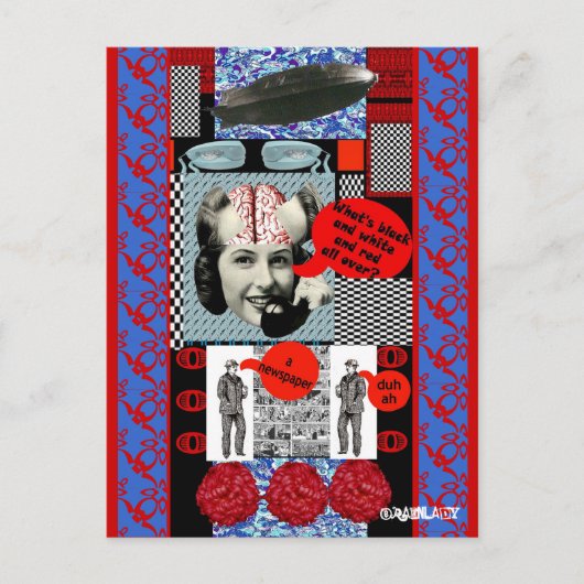 Briefkaart BRAINLADY (Voorkant)