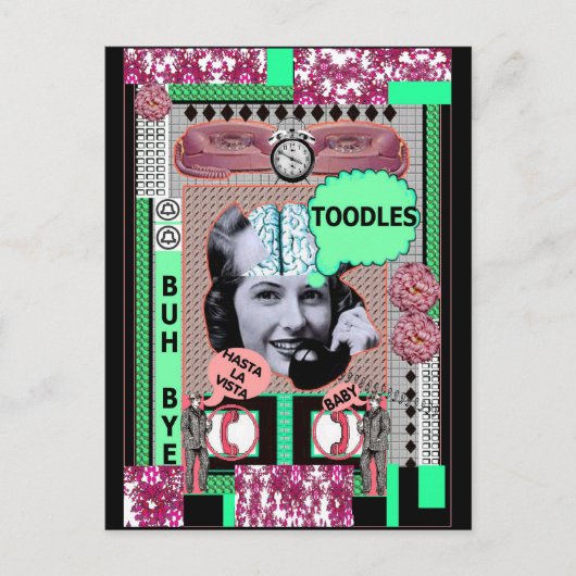 Briefkaart BRAINLADY-TOODLES (Voorkant)