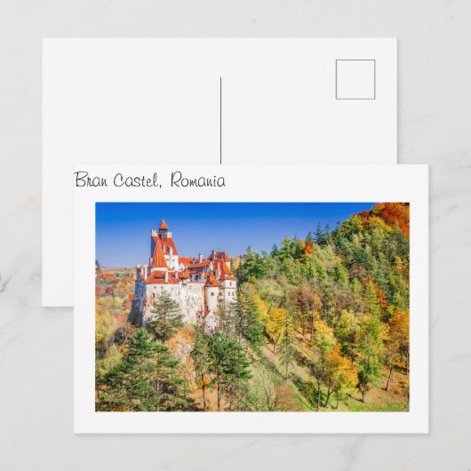 Briefkaart Bran Castle Roemenië (Voorkant / Achterkant)