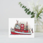 Briefkaart brandtrap (Staand voorkant)