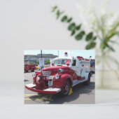  Briefkaart brandweerwagen (Staand voorkant)