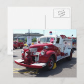  Briefkaart brandweerwagen (Voorkant / Achterkant)