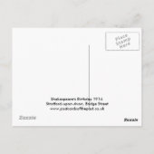 Briefkaart, Bridge Street, Stratford-upon-Avon Pos Briefkaart (Achterkant)