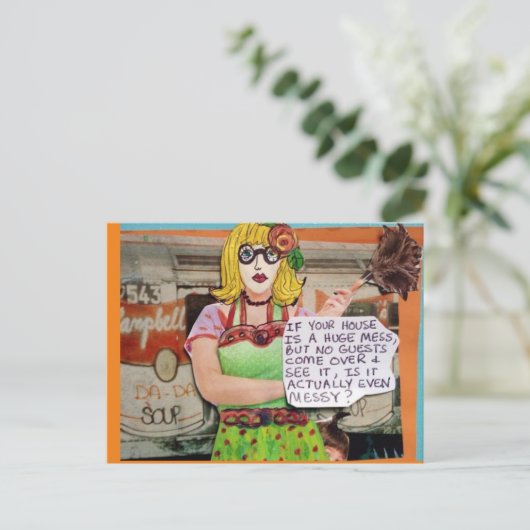 Briefkaart- Briefkaart (Staand voorkant)