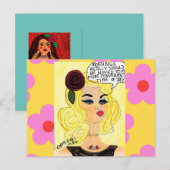 Briefkaart- briefkaart (Voorkant / Achterkant)