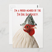 briefkaart, briefkaart met kip (Voorkant / Achterkant)