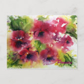 Briefkaart Bright Pansy (Voorkant)