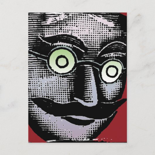 Briefkaart bril (Voorkant)