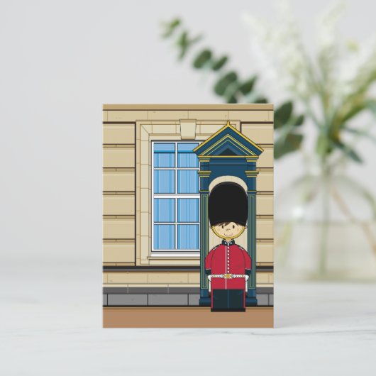 Briefkaart Britse Royal Guard (Staand voorkant)