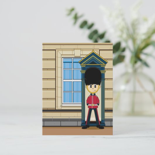 Briefkaart Britse Royal Guard (Staand voorkant)