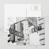 Briefkaart Broadway Times Square (Voorkant / Achterkant)