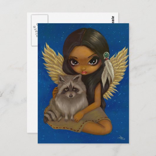 briefkaart "Broeder Raccoon" (Voorkant / Achterkant)