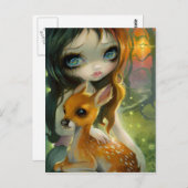 briefkaart "Broer en zuster" (Voorkant / Achterkant)