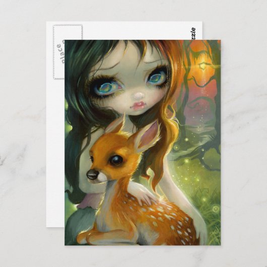 briefkaart "Broer en zuster" (Voorkant / Achterkant)