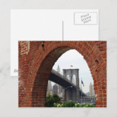 Briefkaart Brooklyn Bridge Brick Arch (Voorkant / Achterkant)
