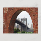 Briefkaart Brooklyn Bridge Brick Arch (Voorkant)