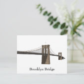 Briefkaart: Brooklyn Bridge: New York City Briefkaart (Staand voorkant)
